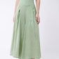 InWeave Women's Green Handloom Palazzo - Swadesiicart