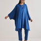 trueBrowns Ink Blue Oversized Round Co-Ord Set - Swadesiicart