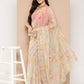 Ahalyaa Floral Printed Poly Chiffon Saree | Swadesiicart