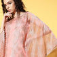 Ahalyaa Women Ethnic Motifs Printed Gotta Patti Organza Kaftan Kurta | Swadesiicart