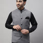 Even Apparels Men's Grey Pure Wool Nehru Jacket | Swadesiicart