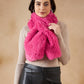 InWeave Women's Light Pink Faux Fur Neck Warmer - Swadesiicart