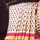 Shades of Cream And Pink Colour Blouse Patola Design Semi Chanderi Saree By Gayathri Reddy Designer Studio | Swadesiicart
