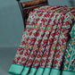 Shades of Dark Jamuni Colour Patola Print Semi Chanderi Saree By Gayathri Reddy Designer Studio | Swadesiicart