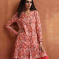 trueBrowns Beige Print Kurta Co-ord Set - Swadesiicart
