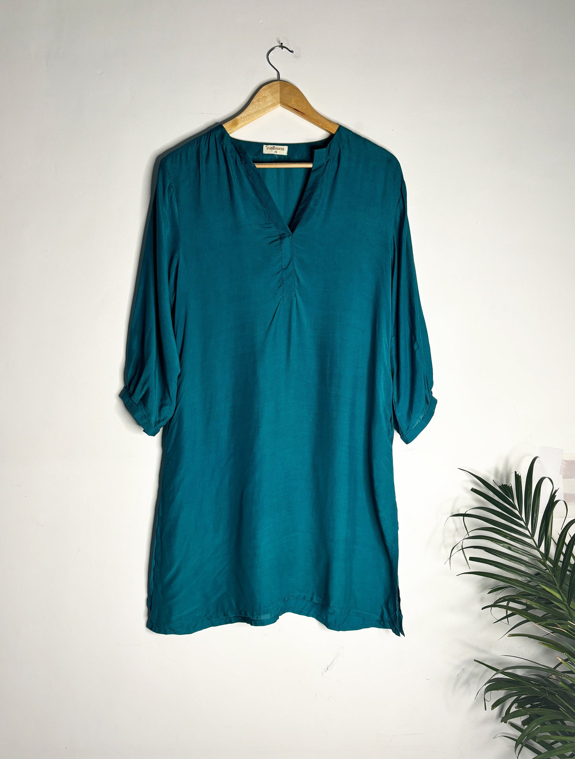 trueBrowns Green Modal Top | Swadesiicart