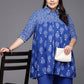 Ahalyaa Women Plus Size Cotton Tunic with Palazzos | Swadesiicart