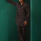 trueBrowns Men's Black Tonal Ikat Muslin Silk Printed Co-ord Set - Swadesiicart