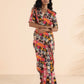 trueBrowns Cola Pink Muslin Ikat Saree | Swadesiicart