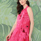 InWeave Women's Magenta Tie And Die Dress - Swadesiicart