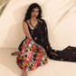 trueBrowns Cola Muslin Ikat Saree | Swadesiicart