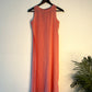 trueBrowns Peach Slub Sleeveless Kurta | Swadesiicart