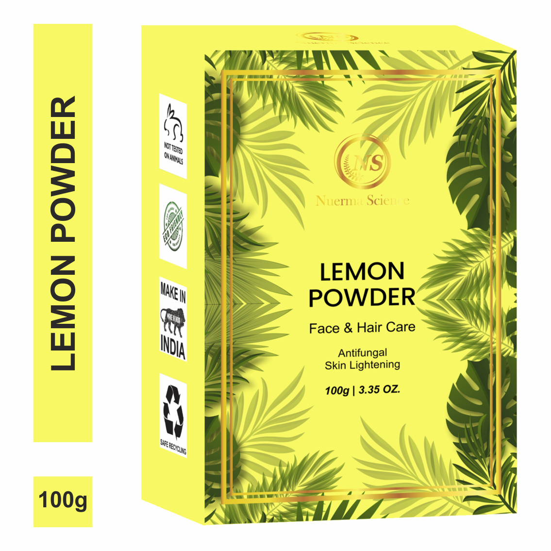 Nuerma Science Lemon Peel Powder For Skin & Hair | Swadesiicart