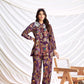 BulBul Nilisha Purple Chanderi Co-Ord Set - Swadesiicart