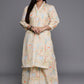 Ahalyaa Women Plus Size Printed Regular Gotta Patti Kurta with Palazzos | Swadesiicart