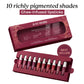 Herb‑Enriched Matte Liquid Lipstick Set of 10