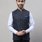 Even Apparels Men's Blue Nehru Jacket With Welt Pockets | Swadesiicart