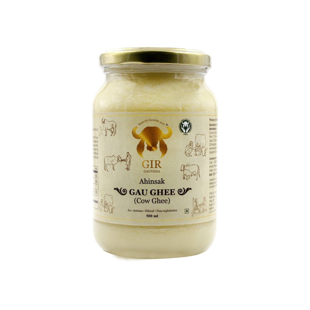 Gir Ahinsak Gau Ghee (A2) Bilona - A2 Ghee, Traditional Bilona Ghee, Desi Pure Breed Gir Gaumata (A2) - Swadesiicart