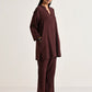 trueBrowns Cola Brown Relaxed Fit Co-Ord Set - Swadesiicart