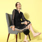 InWeave Women's Black Lacy Dress With Tassles - Swadesiicart