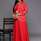 Ahalyaa Plus Size Ethnic Top & Skirt with Shrug | Swadesiicart