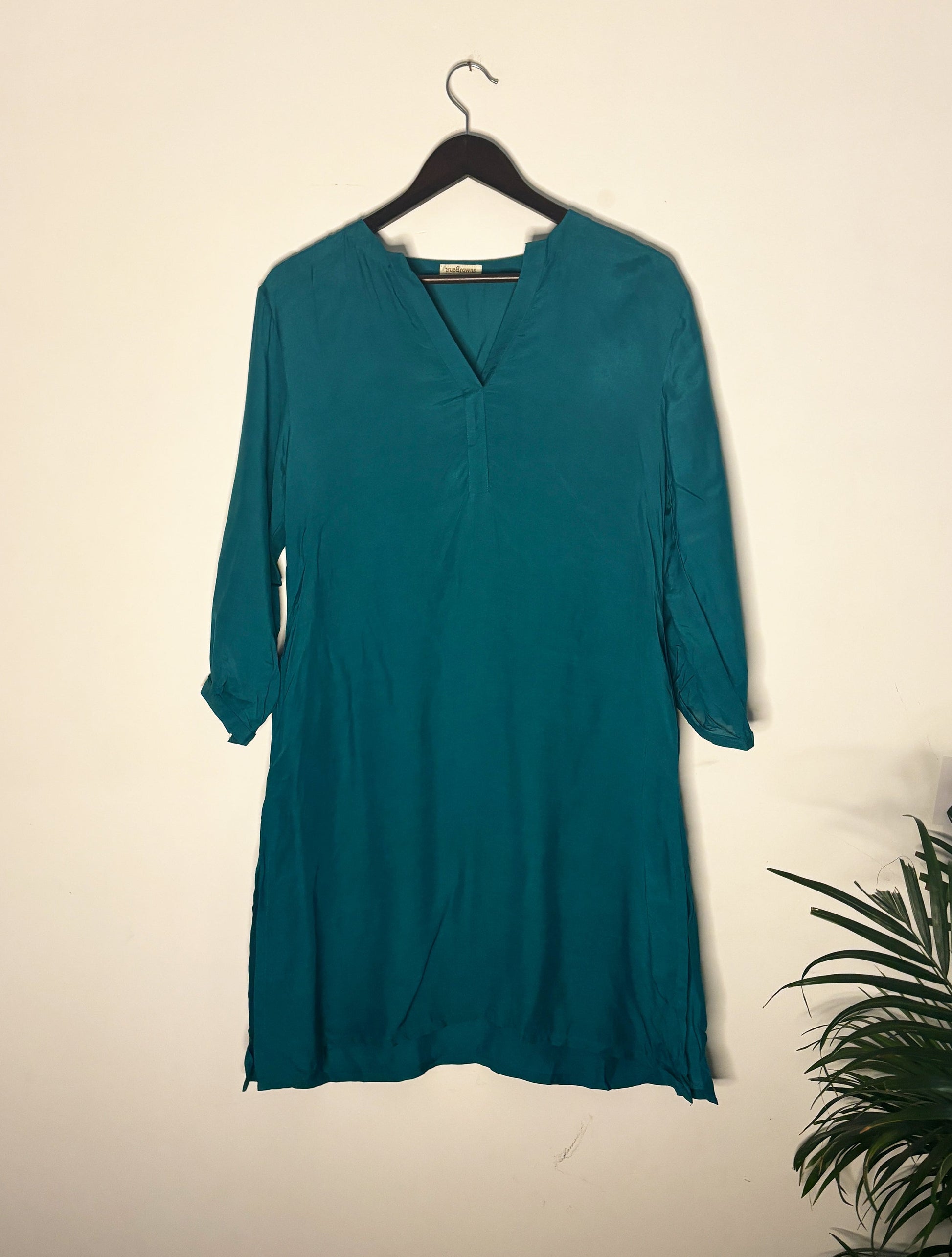 trueBrowns Blue Dobby Top | Swadesiicart