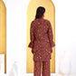 BulBul Pratiksha Red Co-Ord Set - Swadesiicart