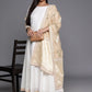Ahalyaa Plus Size Boat Neck Maxi Ethnic Dress With Dupatta | Swadesiicart
