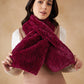 InWeave Women's Burgundy Faux Fur Neck Warmer - Swadesiicart