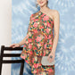 InWeave Women's Mutli Peacock Japanese Art Oneshoulder Top - Swadesiicart