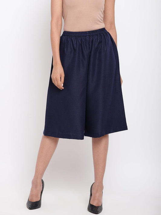 trueBrowns Linen Cotton Blue Pant | Swadesiicart