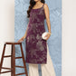 Ahalyaa Floral Foil Printed Crepe Kurta | Swadesiicart