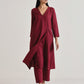 trueBrowns Maroon Angrakha Kurta Set | Swadesiicart