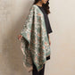 trueBrowns Green Floral Reversible Woollen Stole | Swadesiicart