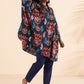trueBrowns Purple Cotton Ikat Kaftan Co-ord Set - Swadesiicart