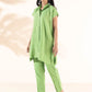 trueBrowns Green Cotton Dobby Shirt Co-ord Set - Swadesiicart