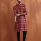 trueBrowns Men's Beige Printed Kurta | Swadesiicart