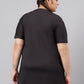 MKH Plus Size Typography Printed Drop-Shoulder Sleeves Relaxed Fit Dri-FIT T-shirt - Swadesiicart