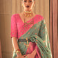 Mitera Ethnic Motifs Woven Design Zari Silk Blend Banarasi Saree | Swadesiicart