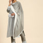 All About You Women Embroidered Chikankari Kurta With Trousers & With Dupatta | Swadesiicart