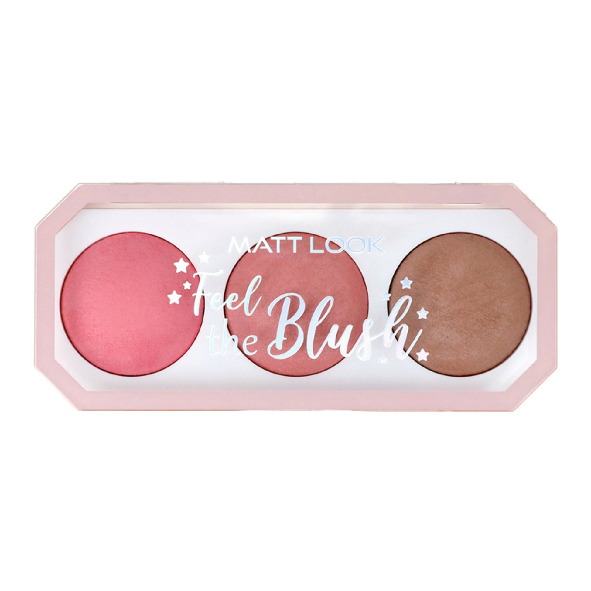 Matt Look Feel The Blush Baked Blush Trio Palette - 01 In The Nude - Swadesiicart