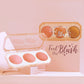 Matt Look Feel The Blush Baked Blush Trio Palette - 01 In The Nude - Swadesiicart