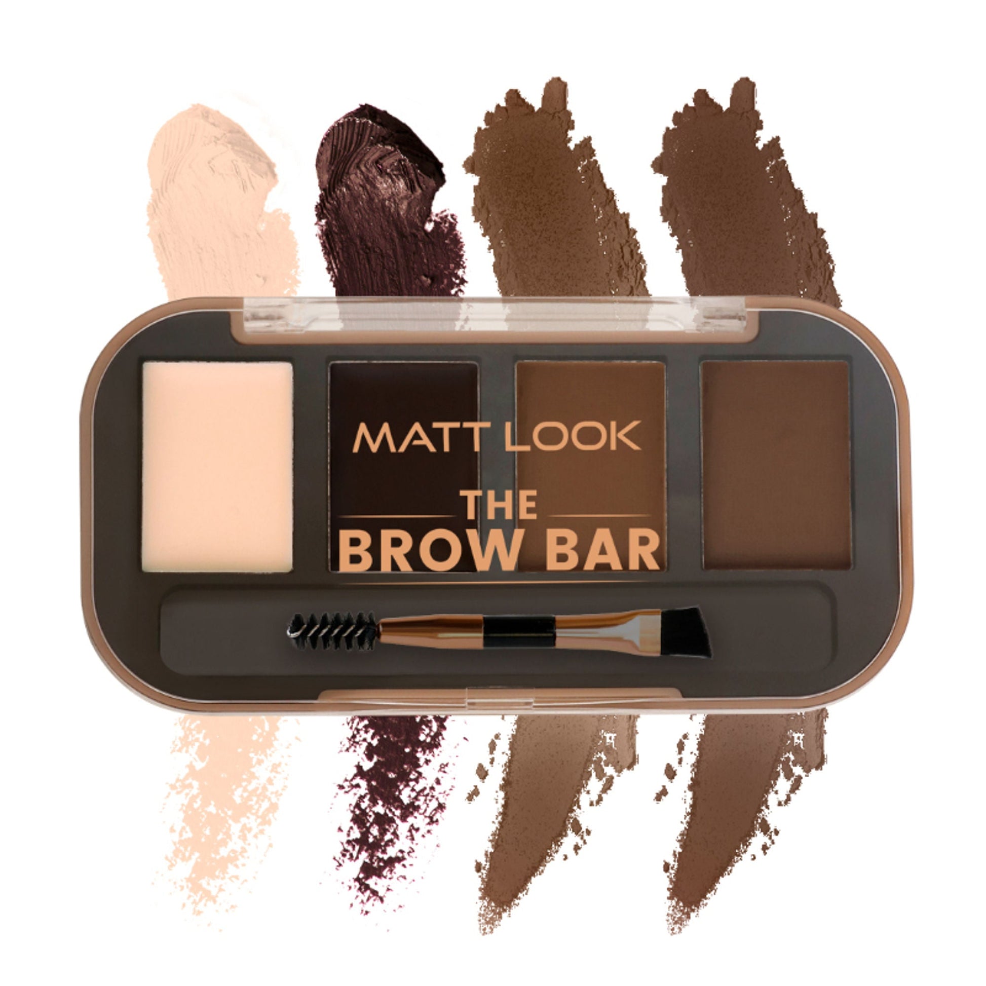 Matt Look The Brow Bar Eyebrow Enhancer Eyeshadow Palette - Natural 02 - Swadesiicart
