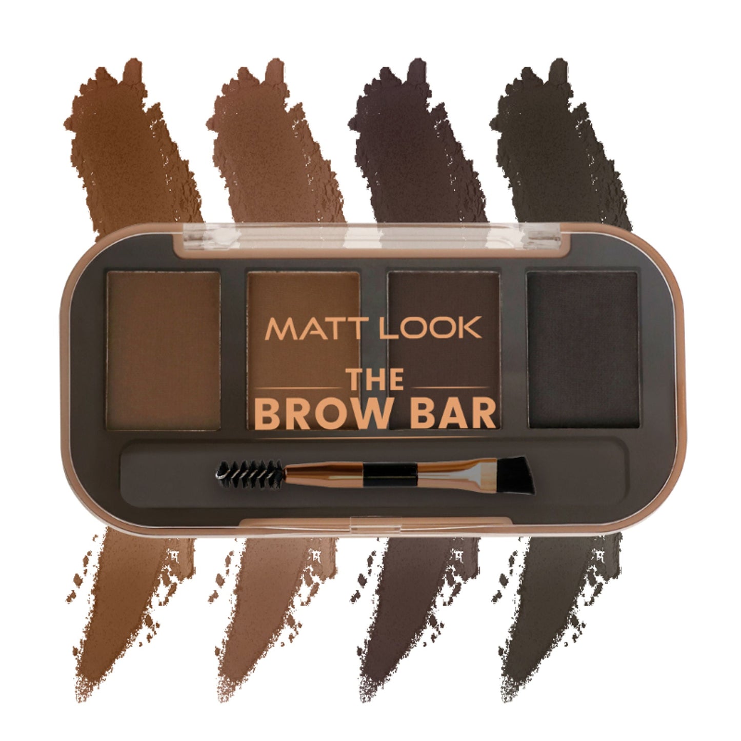 Matt Look The Brow Bar Eyebrow Enhancer Eyeshadow Palette - Intense 03 - Swadesiicart