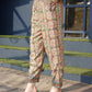 Orange & Green Rayon Paisley & Floral Printed Top with Matching Bottom - Eesha - Swadesiicart