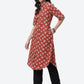 Biba Women Red Ethnic Motifs Printed Kurta - Swadesiicart