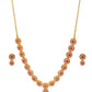 Zaveri Pearls Pink Gold-Polished Cubic Zirconia Studded Jewellery Set - Swadesiicart
