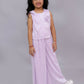 Lil Drama Glam Up Girls Pink Party Top and Pant Set | Swadesiicart