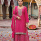 Anaita Rani Pink Premium Embroidery Dhaga Sequin Work Ready Made Suit