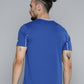 Alcis Men Blue Slim Fit Training or Gym T-shirt | Swadesiicart